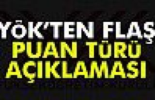 YÖK’ten Puan Türü Açıklaması