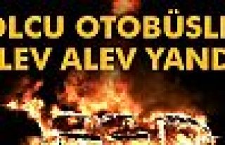 Yolcu Otobüsleri Alev Alev Yandı!