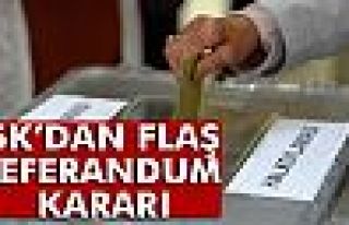 YSK'DAN FLAŞ KARAR!